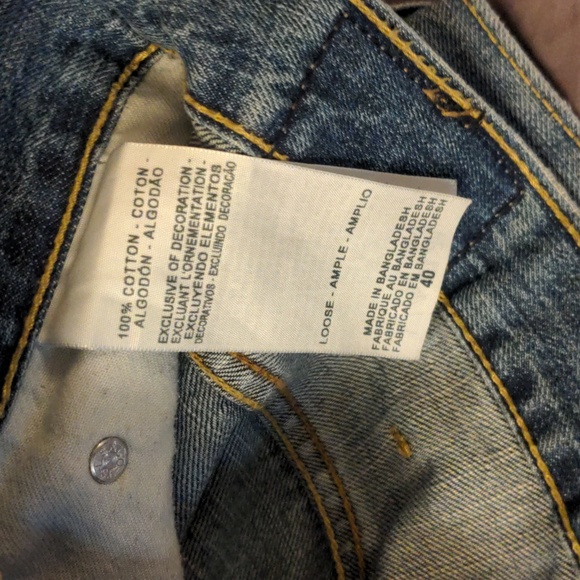 Levi's Size 40 Denim Men's Shorts 100% Cotton Denim Levi Strauss & Co - Picture 12 of 16